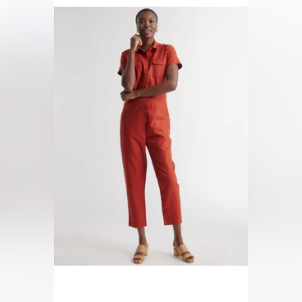 Linen jumpsuit size Large